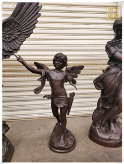 天使丘比特銅雕塑 天使丘比特銅雕塑