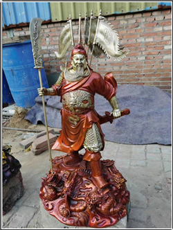 室外大型銅關(guān)公像 室外大型銅關(guān)公像