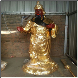 銅關(guān)公站像銅雕塑 銅關(guān)公站像銅雕塑