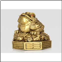 銅八卦金蟾擺件 銅八卦金蟾擺件