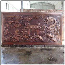 鯉魚躍龍門銅浮雕 鯉魚躍龍門銅浮雕