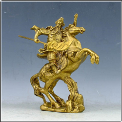 騎馬關公仿古銅器 騎馬關公仿古銅器