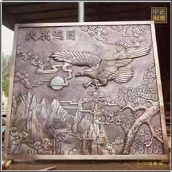 大型大展宏圖浮雕壁畫(huà)