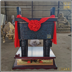 鑄銅關(guān)公 仿古獸紋銅鼎用品