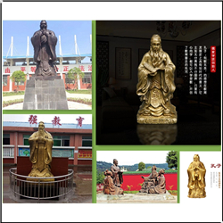 鑄銅關(guān)公 萬(wàn)人師表孔子像鑄造