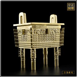 鑄銅關(guān)公 落地式開(kāi)業(yè)禮品大銅鼎擺件