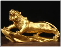 鑄造上山銅老虎 鑄造上山銅老虎