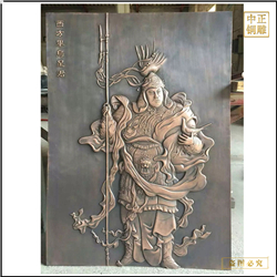鑄銅關公 室內(nèi)銅浮雕價格