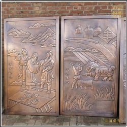 鑄銅關公 室外景觀浮雕價格