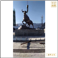 鑄銅關(guān)公 安裝銅牛雕塑廠家