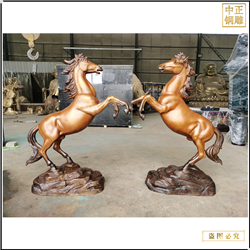 鑄銅關(guān)公 純銅小號(hào)馬到成功擺件鑄造