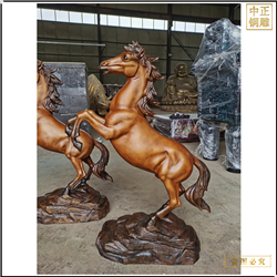 鑄銅關(guān)公 純銅小號(hào)馬到成功雕塑