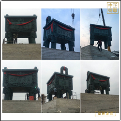 鑄銅關公 室外大型青銅鼎擺件