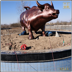 鑄銅關公 大型廣場華爾街銅牛定制