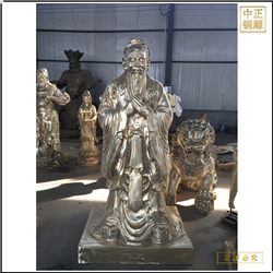 鑄銅關公 孔子像雕塑校園擺件