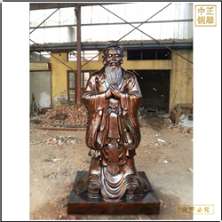鑄銅關公 定做孔子銅雕塑鑄造廠家