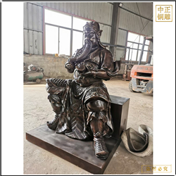 鑄銅關公 供應坐像銅關公廠家
