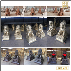 鑄銅關公 2米門口銅獅子報價