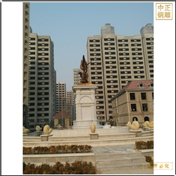 鑄銅關公 西式小區景觀人物雕塑