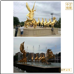 鑄銅關公 鑄造各種銅馬雕塑廠家