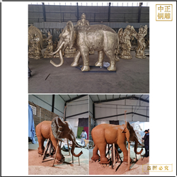 別墅門口銅大象鑄造 別墅門口銅大象鑄造