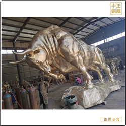 鑄銅關公 5米開荒銅牛雕塑