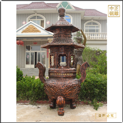 鑄銅關公 大型純銅香爐鑄造廠