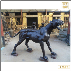 2米金錢豹雕塑鑄造 2米金錢豹雕塑鑄造