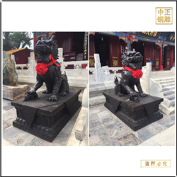 鑄銅關公 批發定制銅麒麟廠家