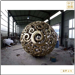 鑄銅關(guān)公 鏤空廣場風水球鑄造廠