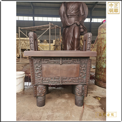 鑄銅關(guān)公 廣場大型黃銅鼎