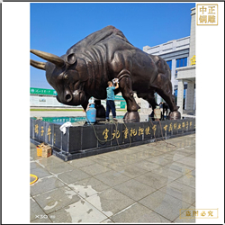 鑄銅關(guān)公 大號旺市銅牛雕塑價格