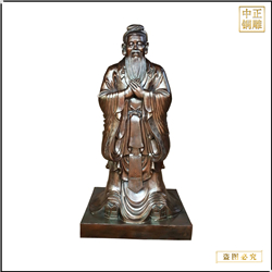 鑄銅關(guān)公 校園廣場(chǎng)孔子雕塑供應(yīng)廠家