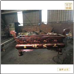 鑄銅關(guān)公 長(zhǎng)方形銅香爐報(bào)價(jià)