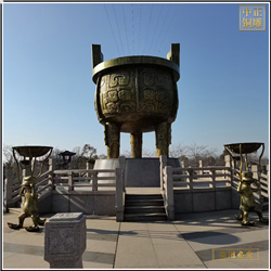 鑄銅關公 室外大型圓鼎價格