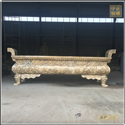 鑄銅關公 鑄銅方形香爐