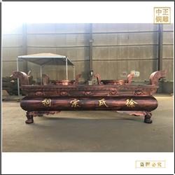 鑄銅關公 寺廟鑄銅香爐