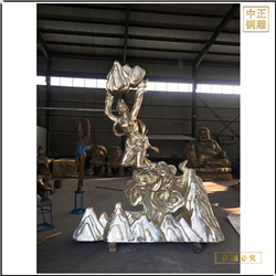 鑄銅關公 城市雕塑制作廠家