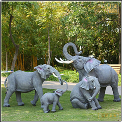 鑄銅關(guān)公 園林景觀銅大象動(dòng)物雕塑