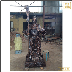 鑄銅關(guān)公 黑臉關(guān)公雕塑價(jià)格