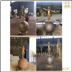 鑄銅關公 鑄造西方人物雕塑廠家