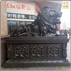 鑄銅關公 公司門口鑄銅匯豐獅