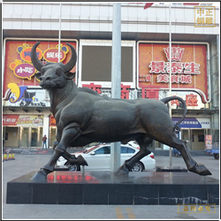 鑄銅關公 加工抬頭銅牛雕塑