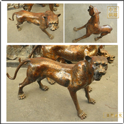 鑄銅關公 仿古金錢豹鑄造價格