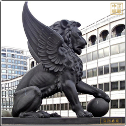 鑄銅關公 廣場飛獅雕塑生產廠