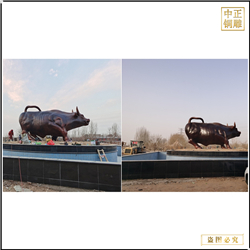 鑄銅關公 5米銅牛報價