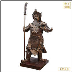 鑄銅關公 立式關圣大帝銅雕