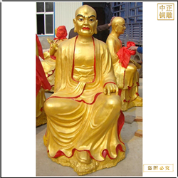 制作純銅十八羅漢站像 制作純銅十八羅漢站像