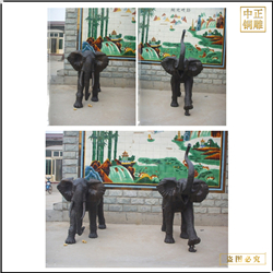 鑄銅關公 鼻子朝向不同銅大象定制