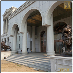 鑄銅關公 一對大型銅獅子價格